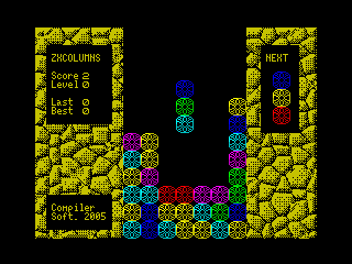 ZX Columns pantalla de juego